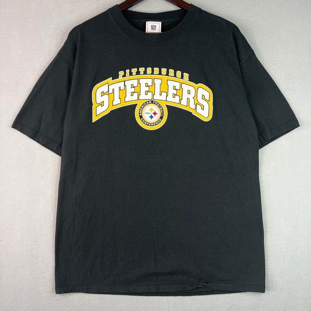 Pittsburgh Steelers Black NFL Football Tee Shirt L